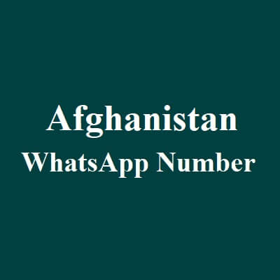 Afghanistan WhatsApp Data