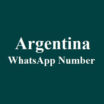 Argentina WhatsApp Data