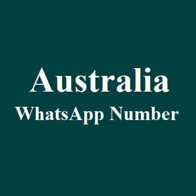 Australia WhatsApp Data