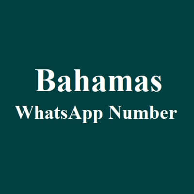 Bahamas WhatsApp Data