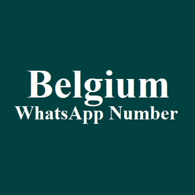 Belgium WhatsApp Data