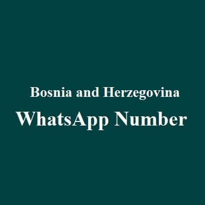 Bosnia and Herzegovina WhatsApp Data