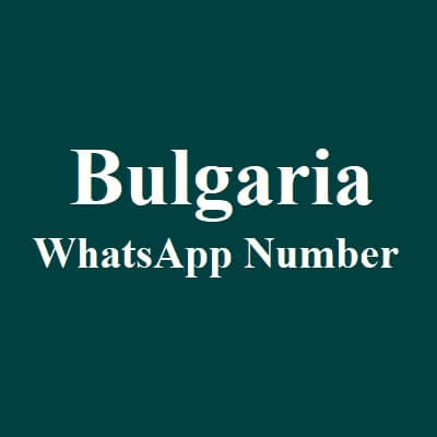 Bulgaria WhatsApp Data