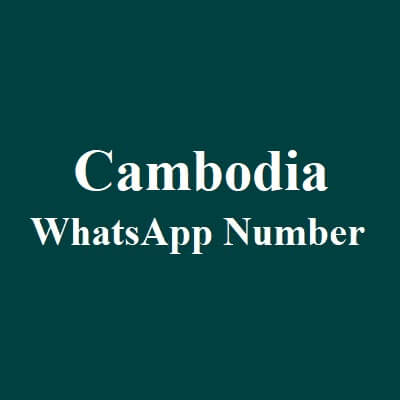 Cambodia WhatsApp Data