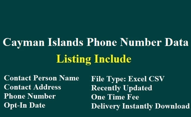 Cayman Islands Phone Number Data
