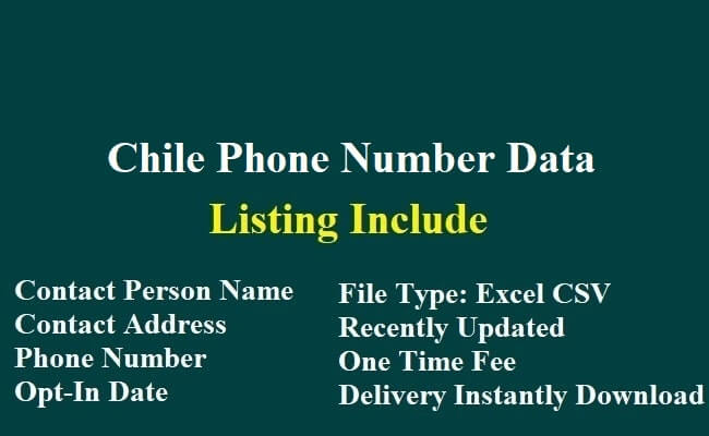 Chile Phone Number Data