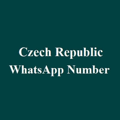 Czech Republic WhatsApp Data