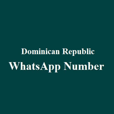 Dominican Republic WhatsApp Data