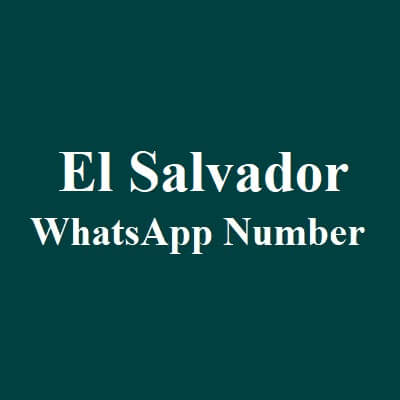 El Salvador WhatsApp Data