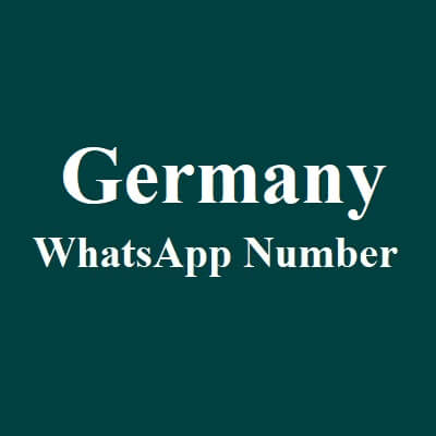 Germany WhatsApp Data