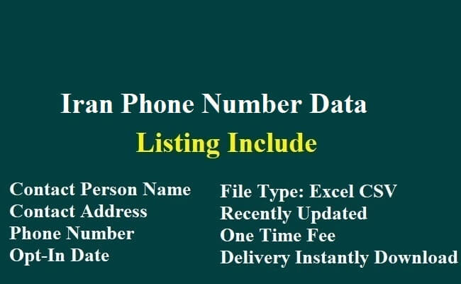 Iran Phone Number Data