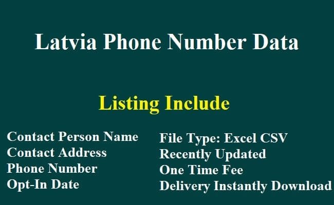 Latvia Phone Number Data
