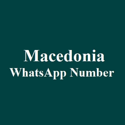 Macedonia WhatsApp Data