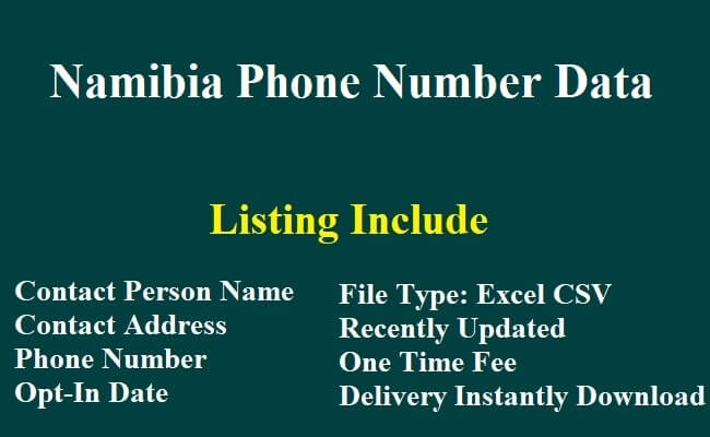Namibia Phone Number Data