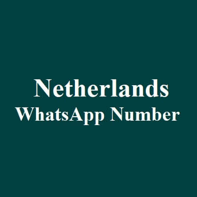 Netherlands WhatsApp Data