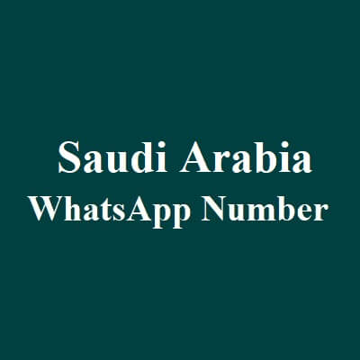 Saudi Arabia WhatsApp Data