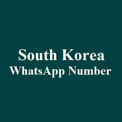South Korea WhatsApp Data