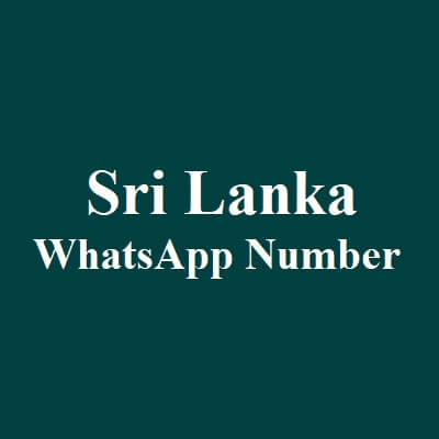 Sri Lanka WhatsApp Data