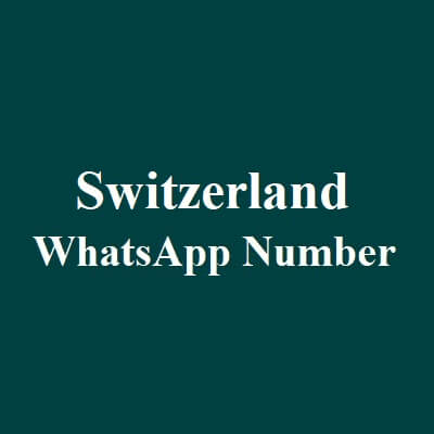 Switzerland WhatsApp Data