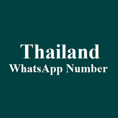 Thailand WhatsApp Data